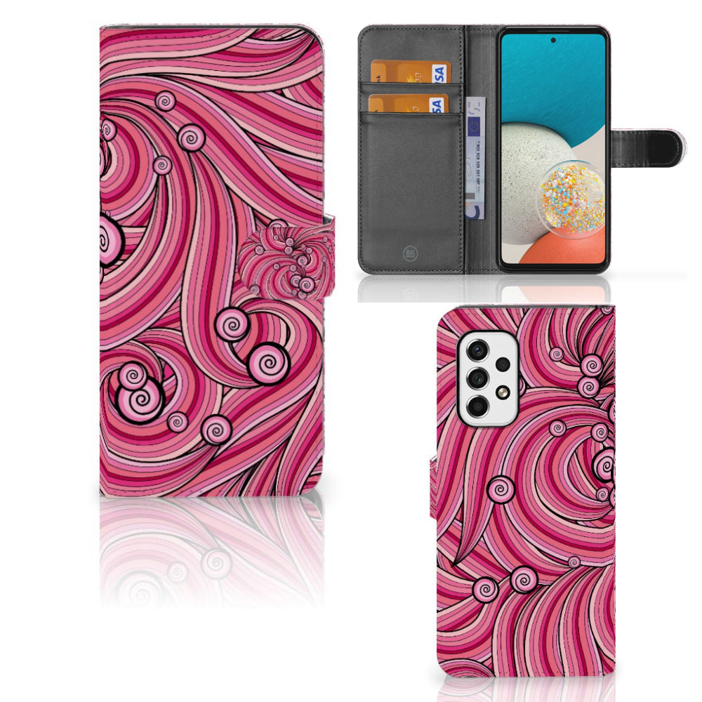 Samsung Galaxy A53 Hoesje Swirl Pink
