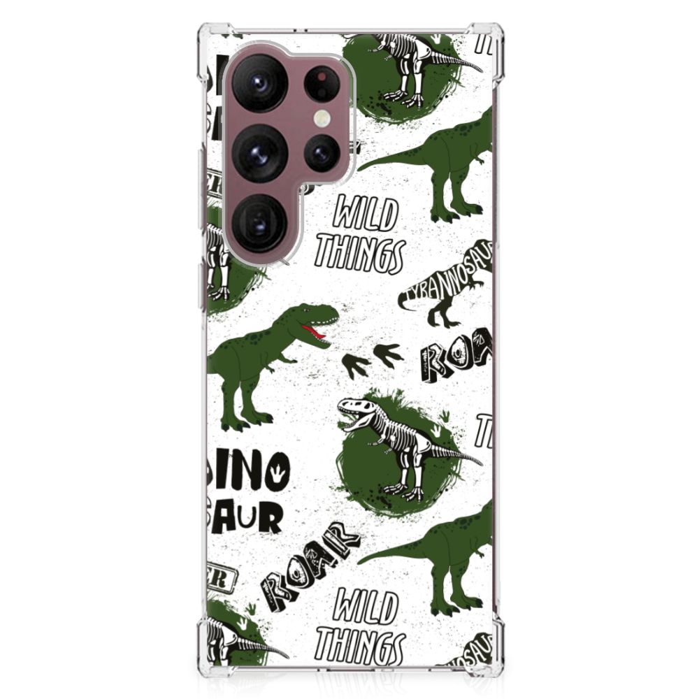 Case Anti-shock voor Samsung Galaxy S23 Ultra Dinosaurus