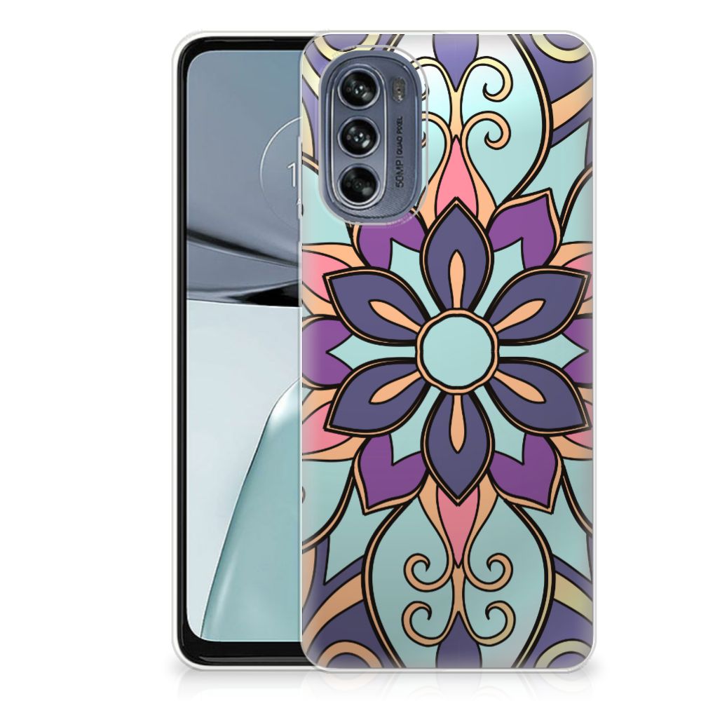 Motorola Moto G62 5G TPU Case Purple Flower B2C Telecom
