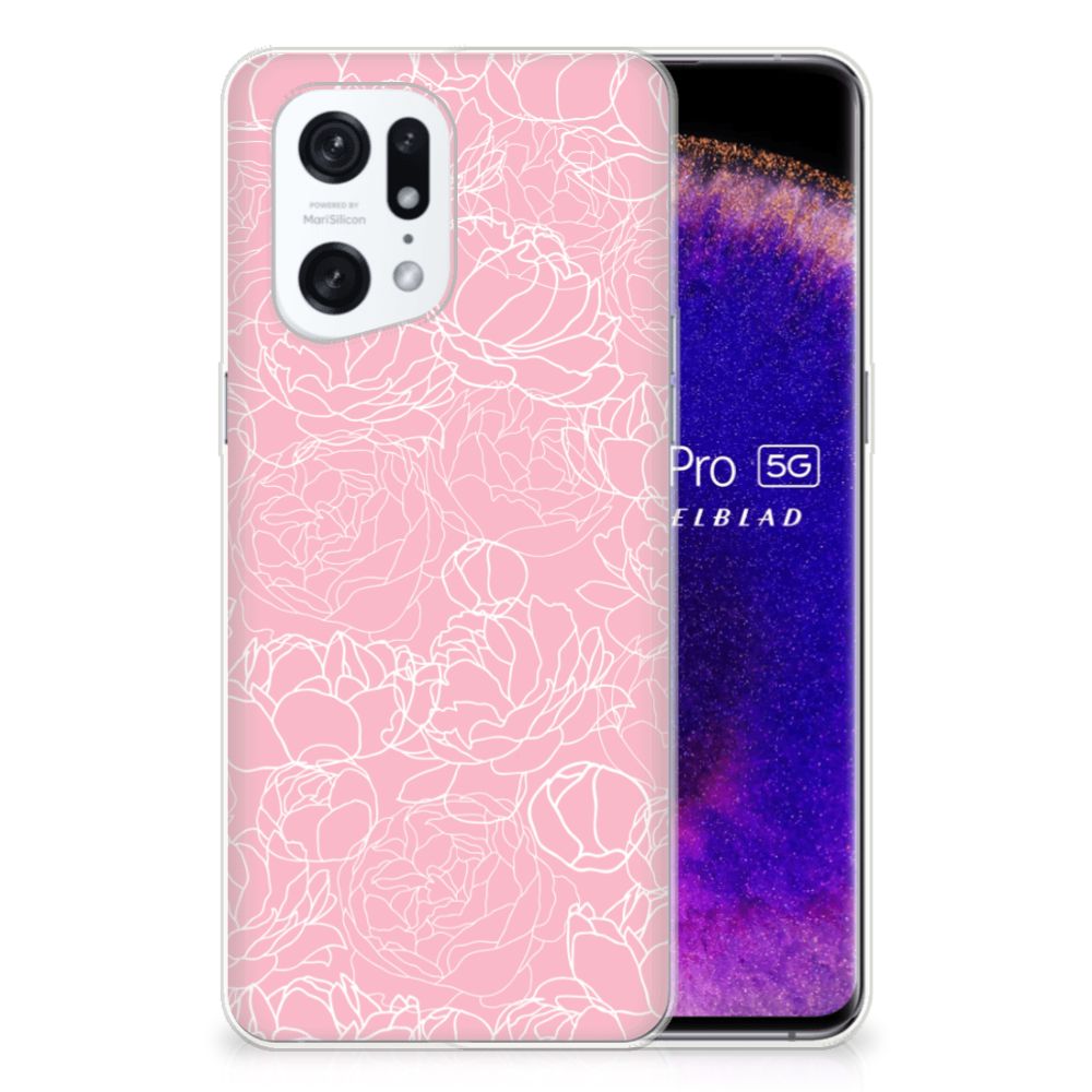 OPPO Find X5 Pro TPU Case White Flowers B2C Telecom