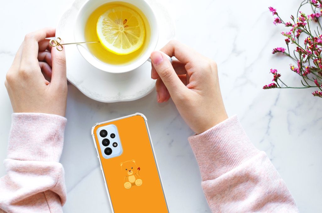 Samsung Galaxy A23 Stevig Bumper Hoesje Baby Beer - B2C Telecom