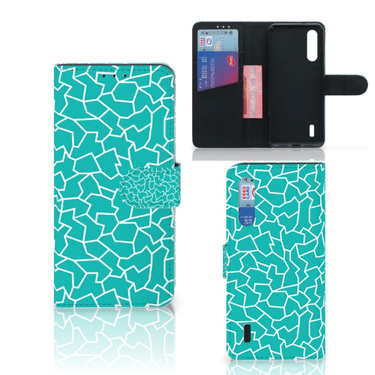 Xiaomi Mi 9 Lite Hoesje Cracks Blue