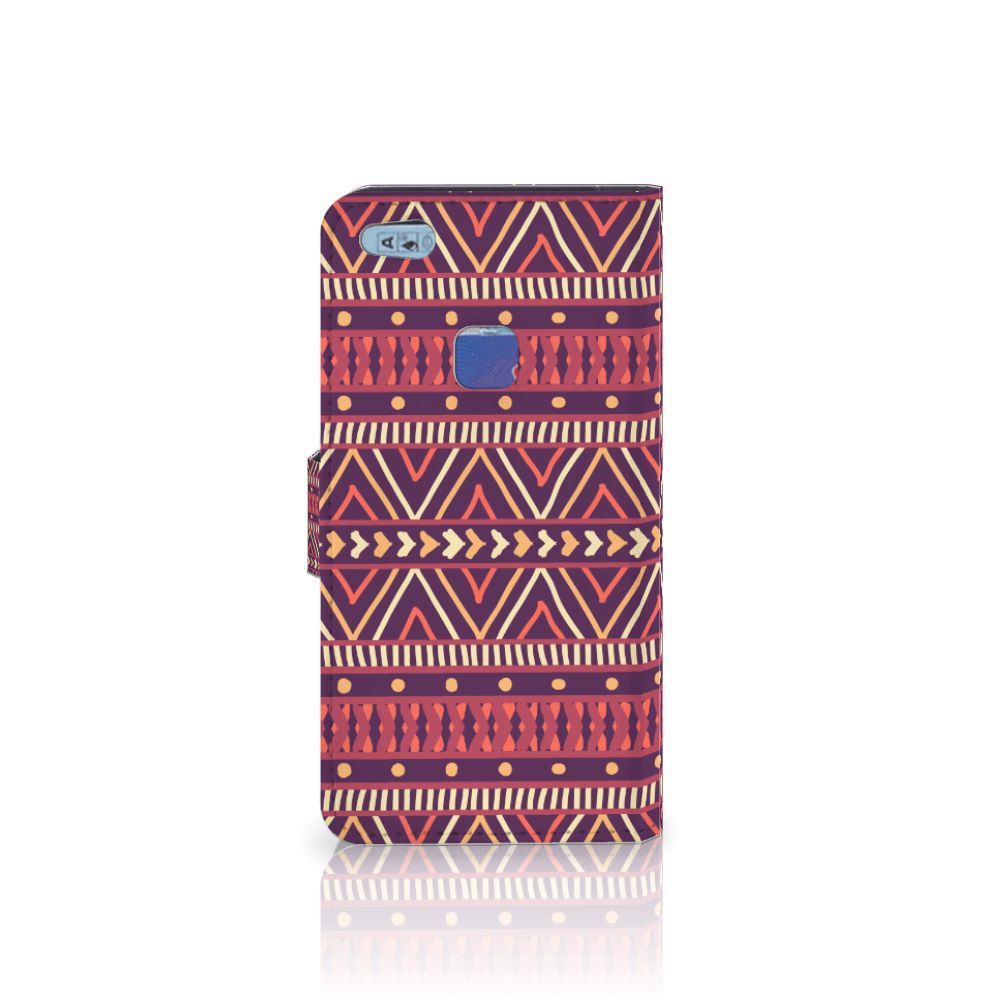 Huawei P10 Lite Telefoon Hoesje Aztec Paars