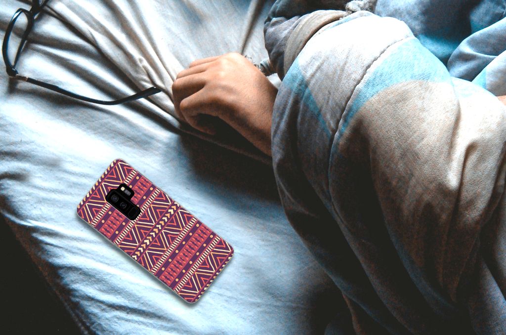 Samsung Galaxy S9 Plus TPU bumper Aztec Paars