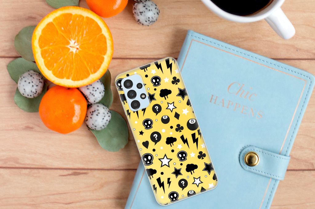 Silicone Back Case Samsung Galaxy A13 4G Punk Geel B2C Telecom