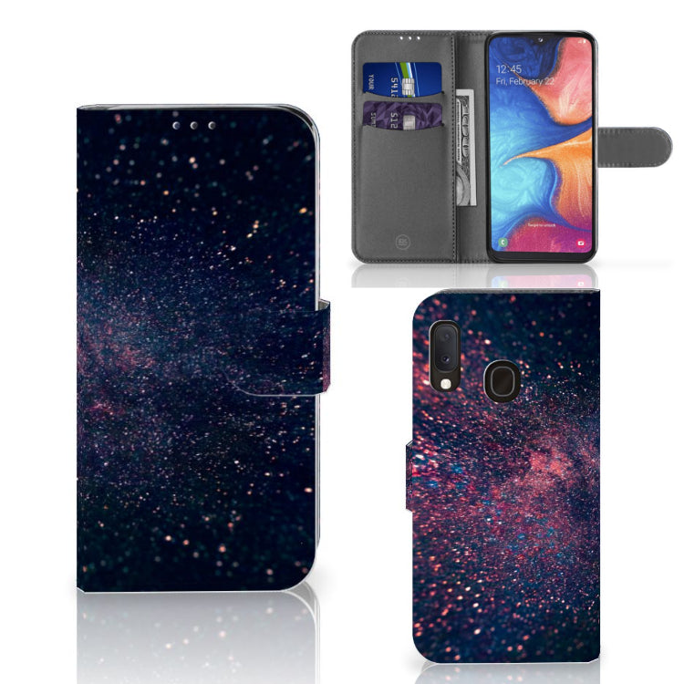 Samsung Galaxy A20e Book Case Stars