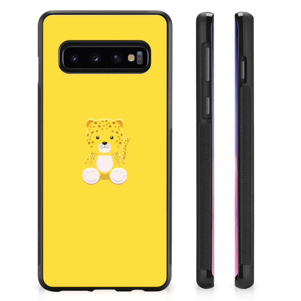 Samsung Galaxy S10+ Bumper Hoesje Baby Leopard B2C Telecom
