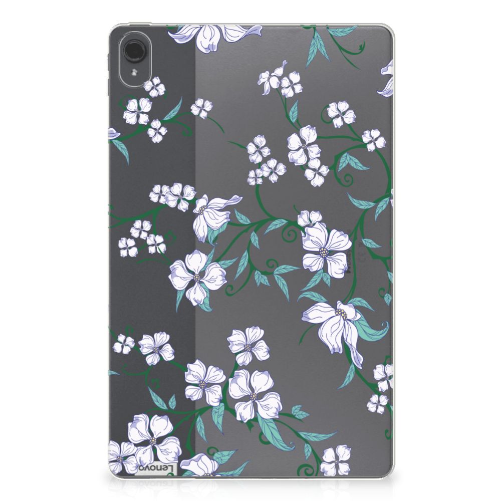 Lenovo Tab P11 | P11 Plus Uniek Siliconen Hoesje Blossom White - B2C Telecom
