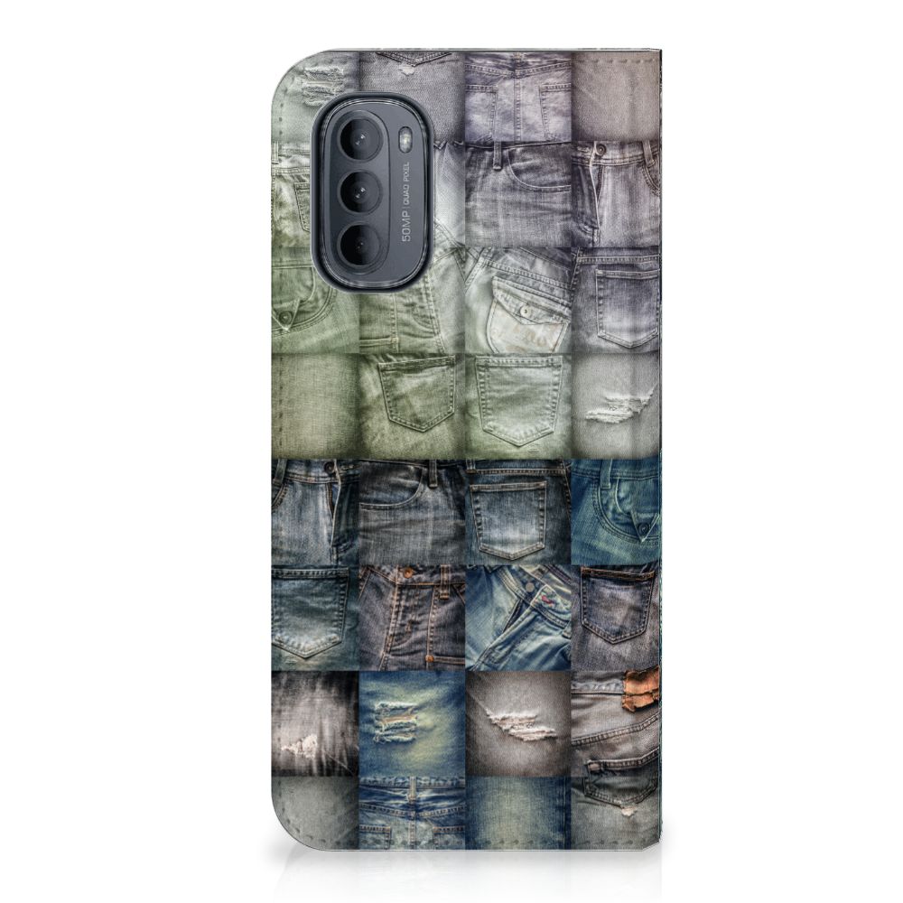 Hippe Standcase Motorola Moto G31 | G41 Spijkerbroeken - B2C Telecom