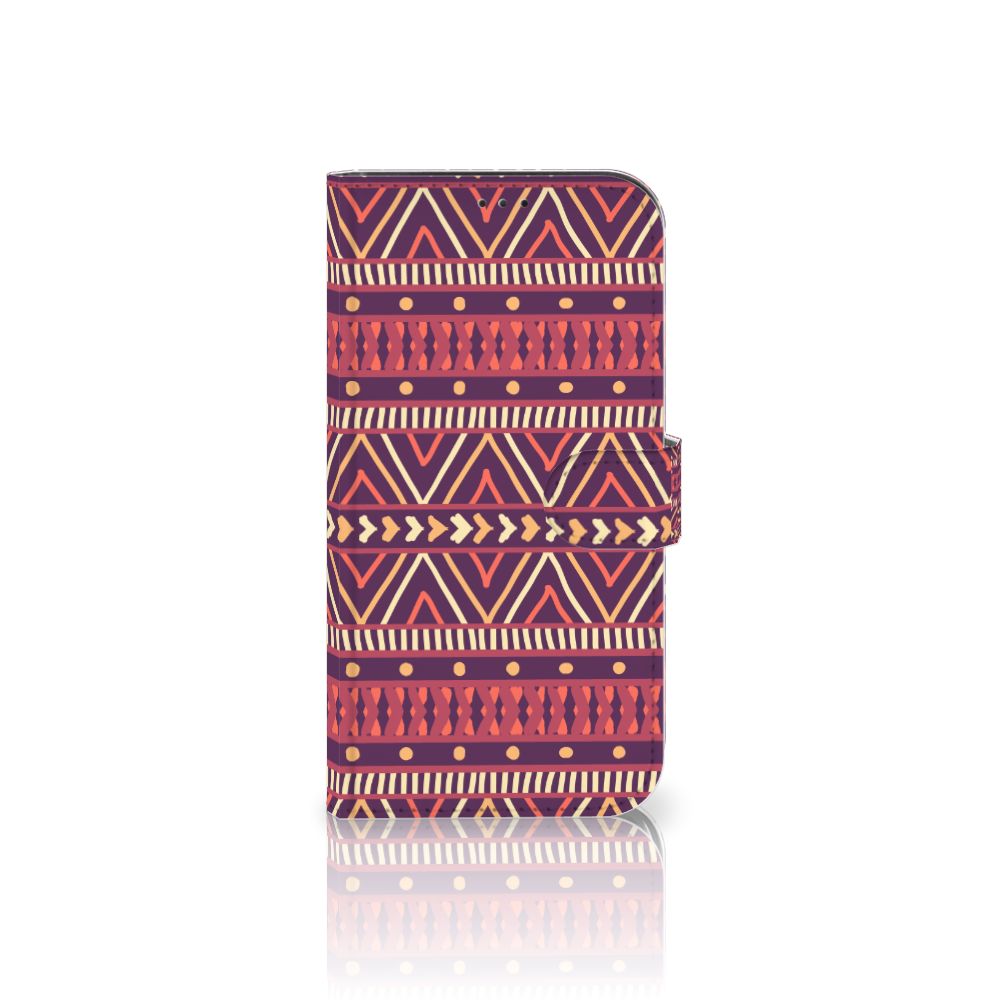 Apple iPhone 12 Pro Max Telefoon Hoesje Aztec Paars