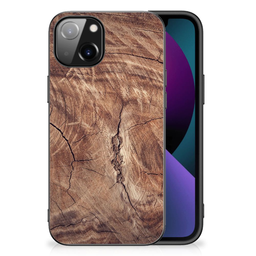 Apple iPhone 13 Houten Print Telefoonhoesje Tree Trunk