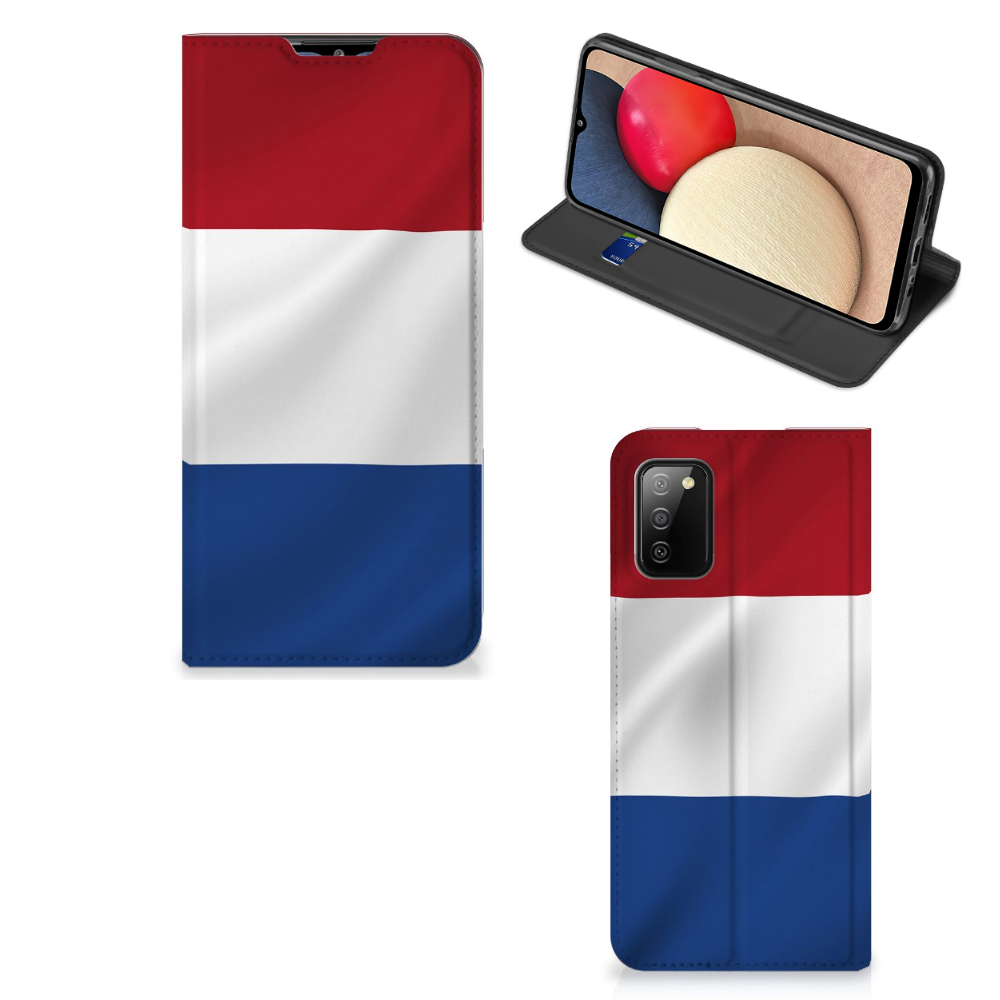 Samsung Galaxy M02s | A02s Standcase Nederlandse Vlag - B2C Telecom