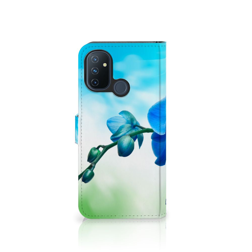 OnePlus Nord N100 Hoesje Orchidee Blauw - Cadeau voor je Moeder
