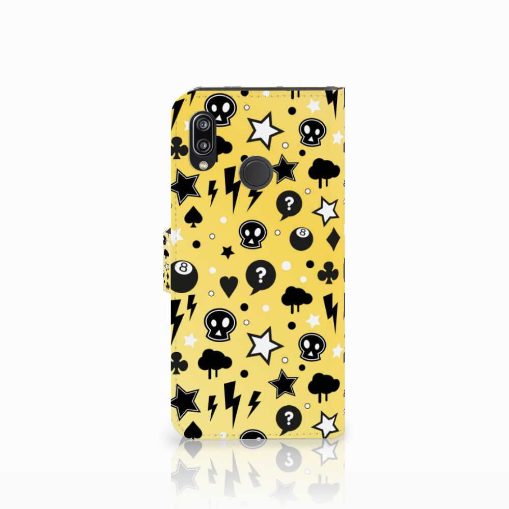 Telefoonhoesje met Naam Huawei P20 Lite Punk Geel