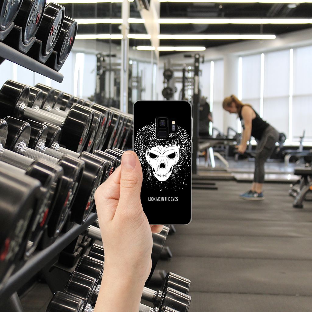 Silicone Back Case Samsung Galaxy S9 Skull Hair