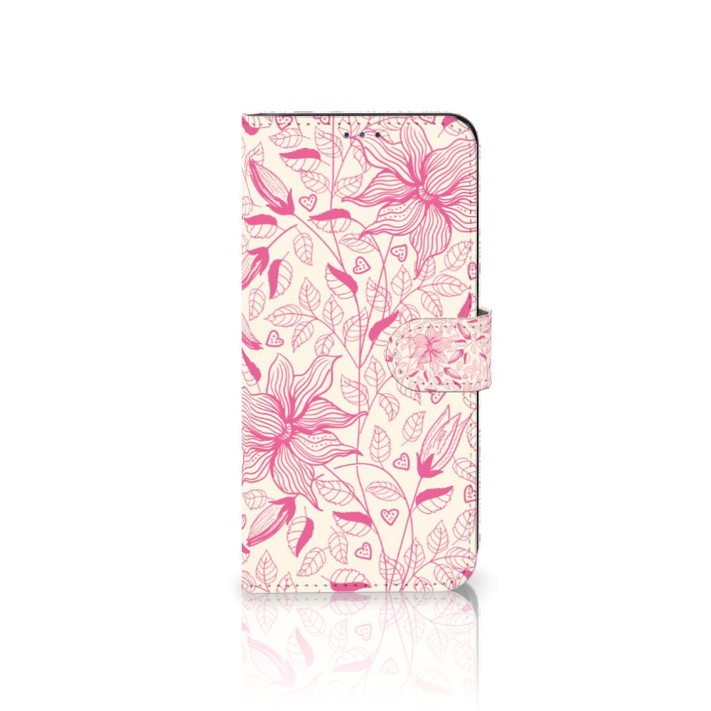 Motorola Moto G22 Hoesje Pink Flowers