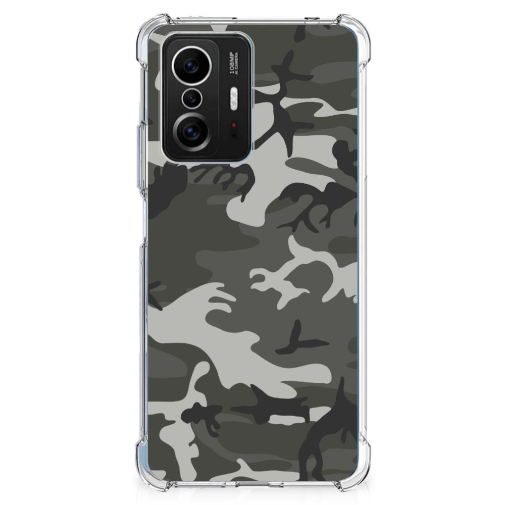 Xiaomi 11T | 11T Pro Doorzichtige Silicone Hoesje Army Light