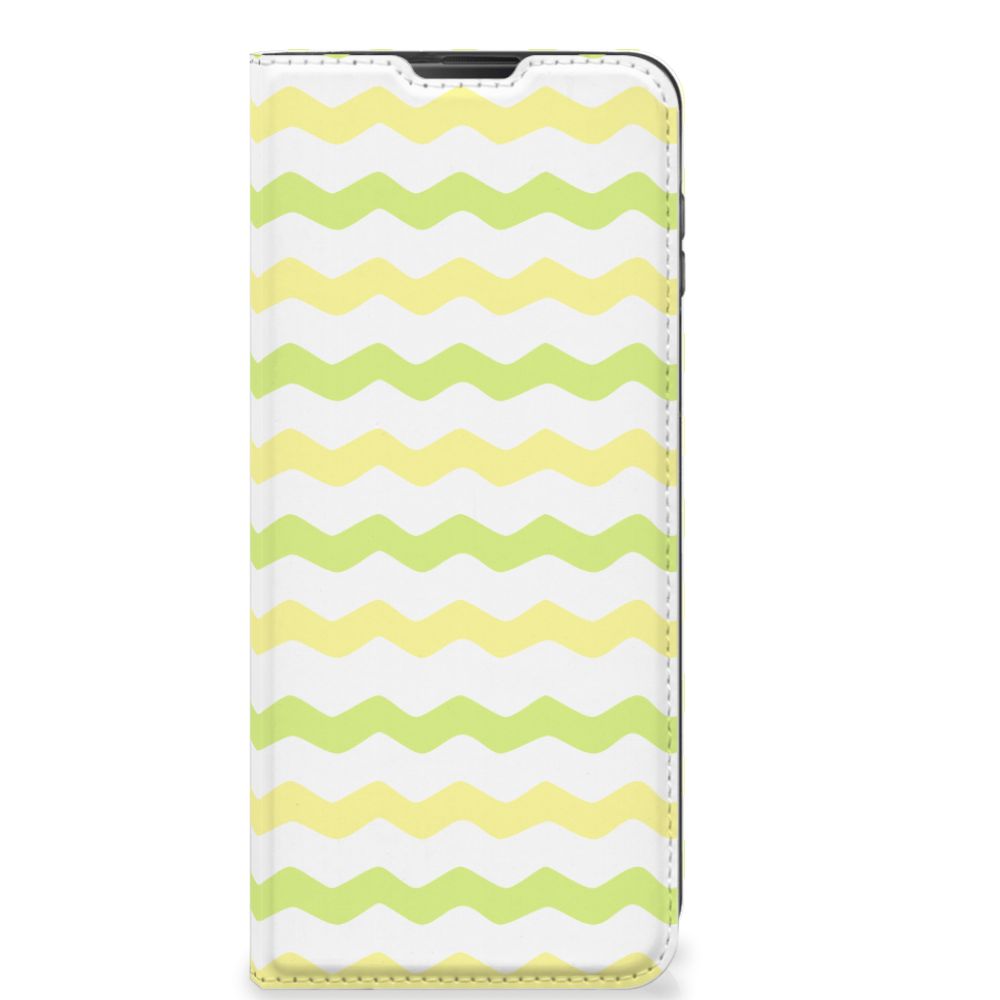 Motorola Moto G 5G Plus Hoesje met Magneet Waves Yellow - B2C Telecom
