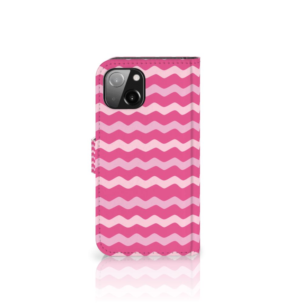 Apple iPhone 13 Telefoon Hoesje Waves Pink