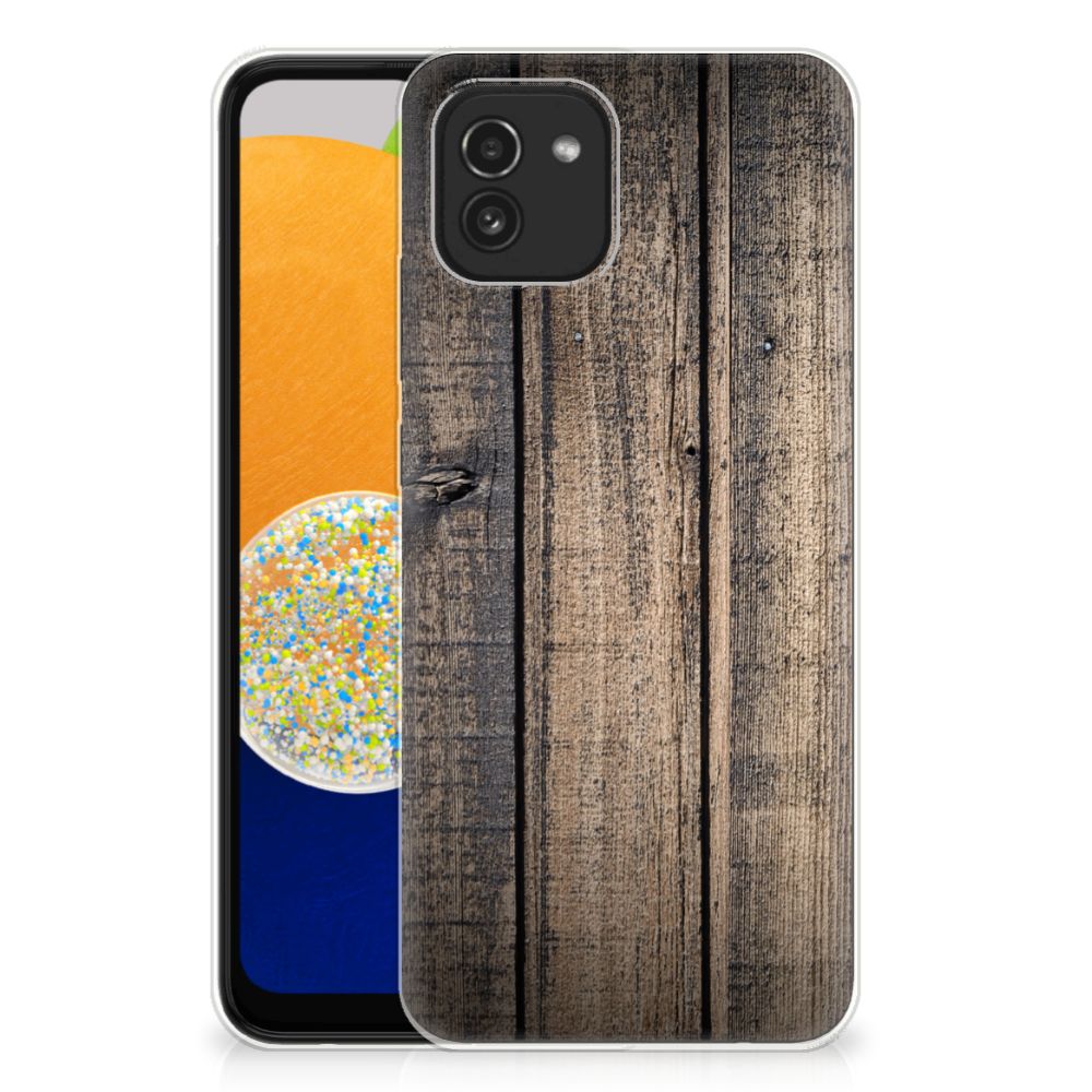 Samsung Galaxy A03 Bumper Hoesje Steigerhout B2C Telecom