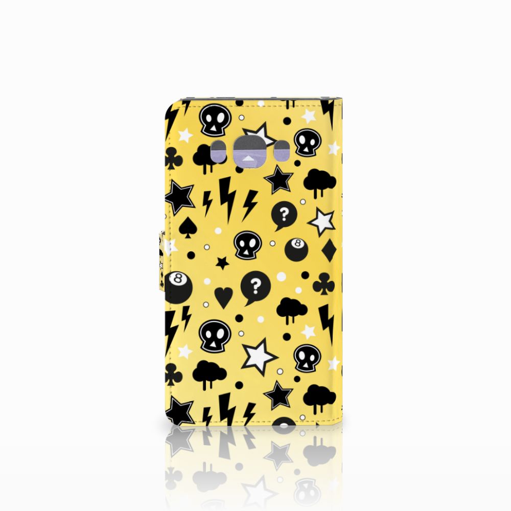 Telefoonhoesje met Naam Samsung Galaxy J7 2016 Punk Geel
