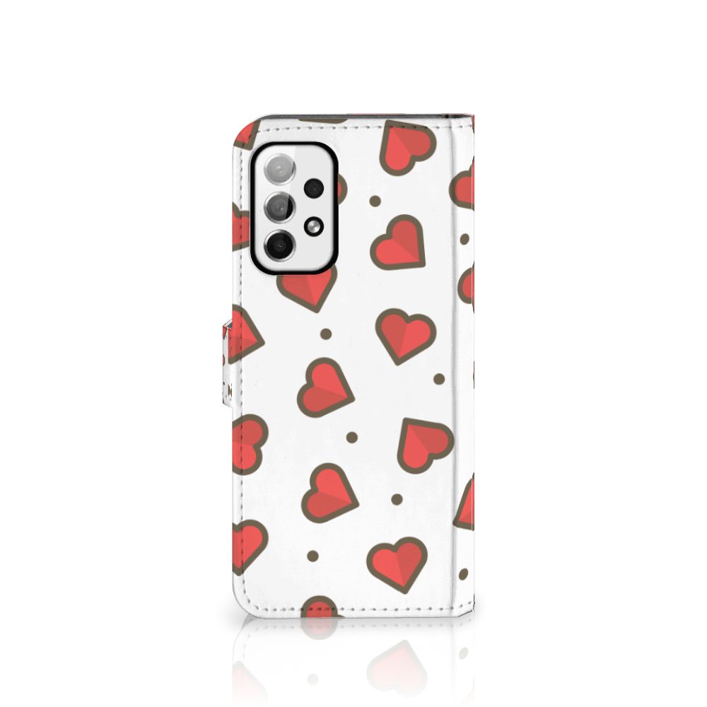 Samsung Galaxy A73 5G Telefoon Hoesje Hearts