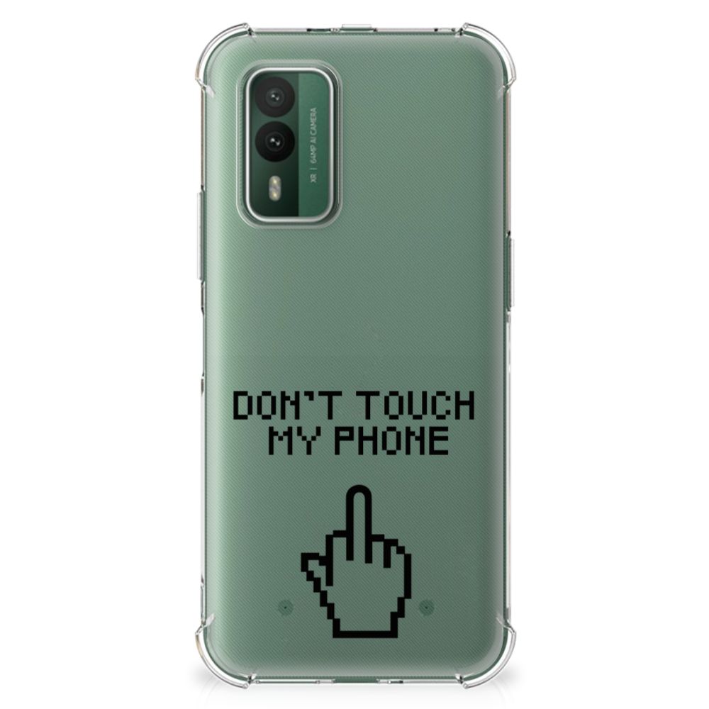 Nokia XR21 Anti Shock Case Finger Don't Touch My Phone