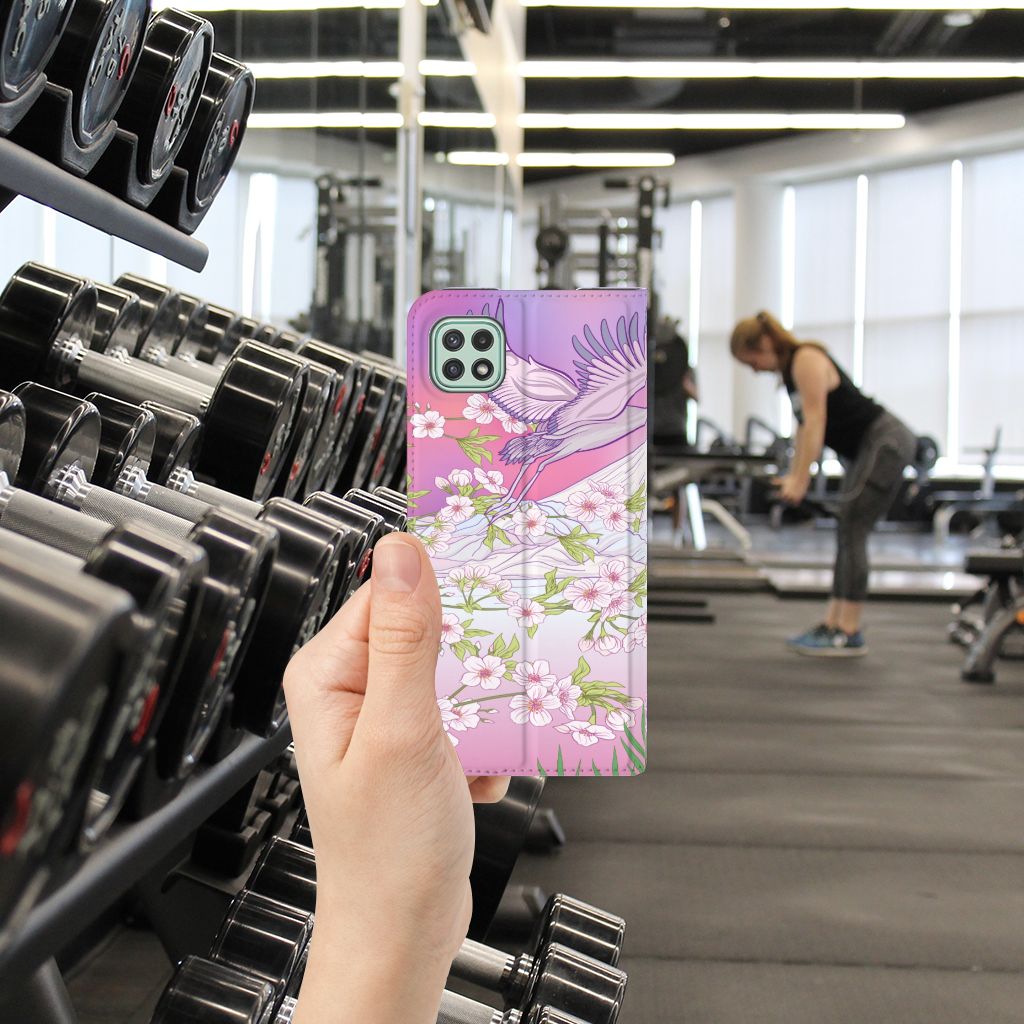 Samsung Galaxy A22 5G Hoesje maken Bird Flying - B2C Telecom