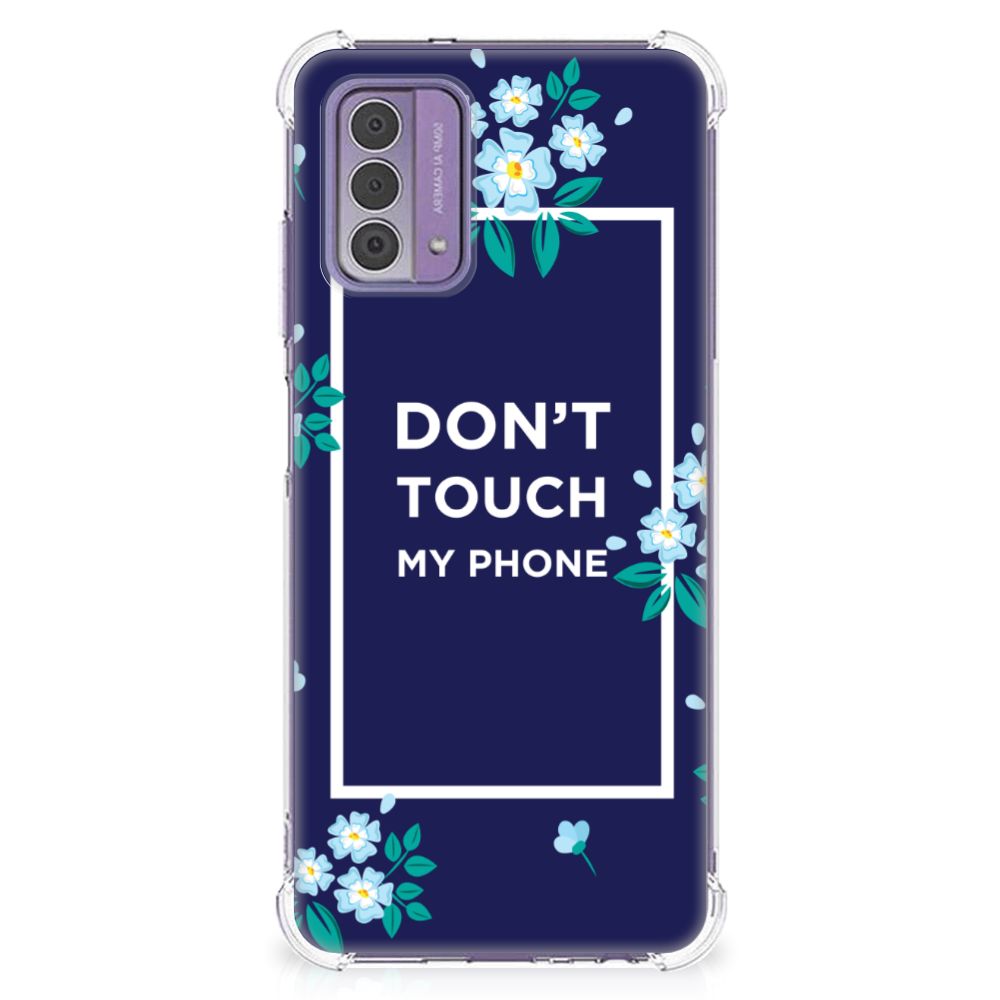 Nokia G42 Anti Shock Case Flowers Blue DTMP