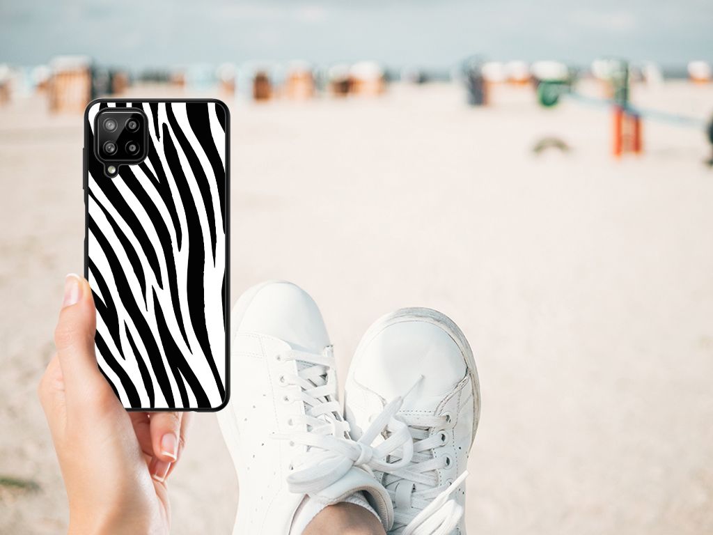 Samsung Galaxy A12 Dierenprint Telefoonhoesje Zebra