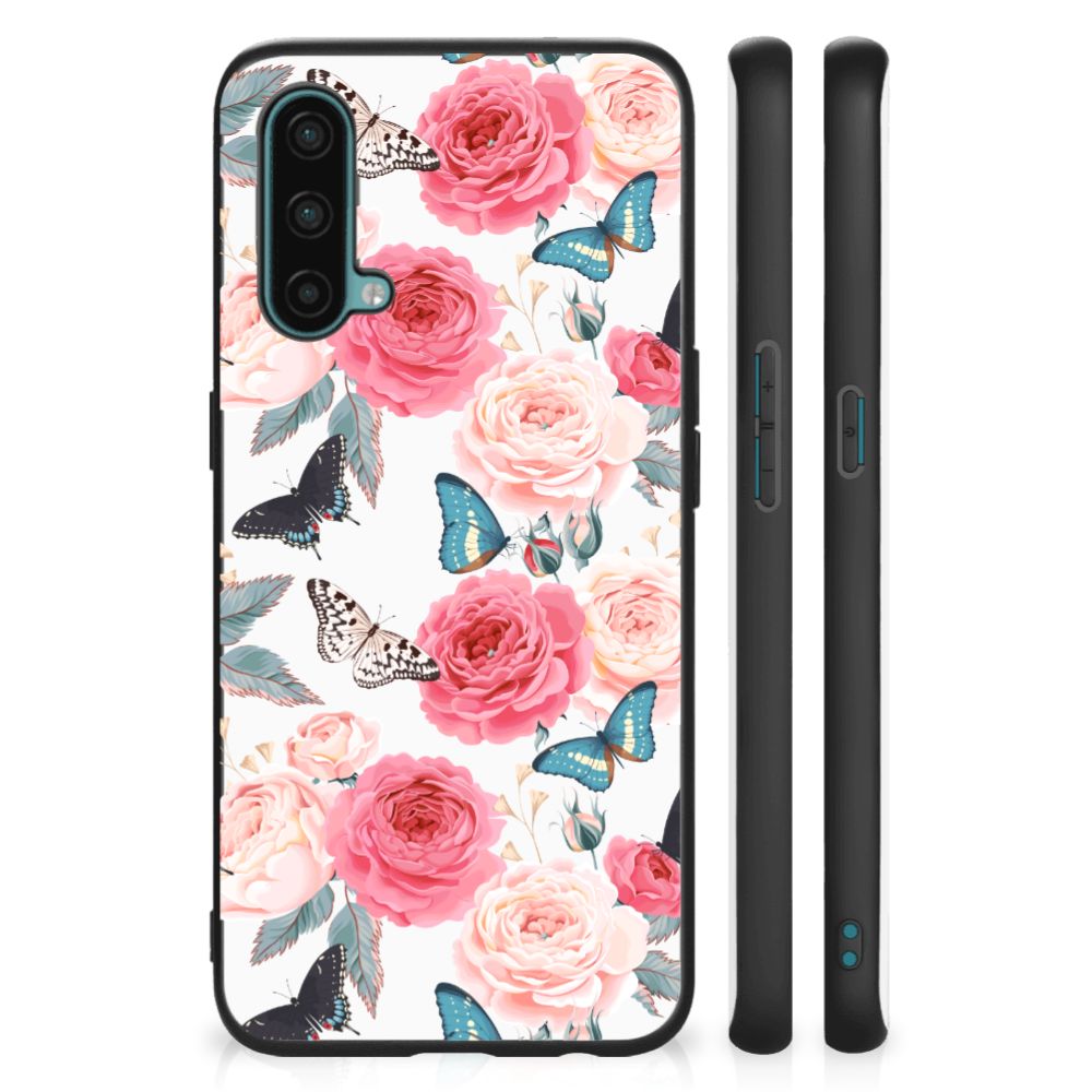 OnePlus Nord CE 5G Bloemen Hoesje Butterfly Roses B2C Telecom