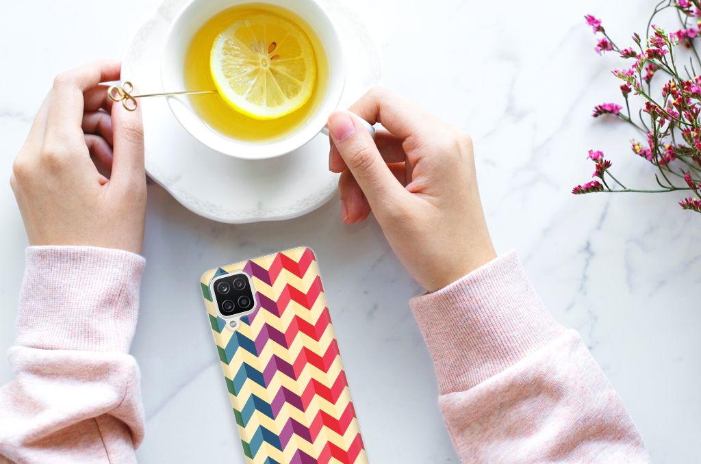 Samsung Galaxy A12 TPU bumper Zigzag Multi Color B2C Telecom