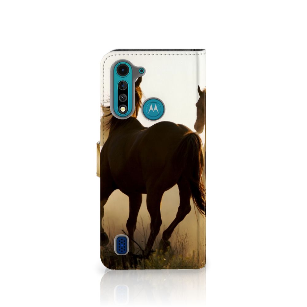 Motorola G8 Power Lite Telefoonhoesje met Pasjes Design Cowboy