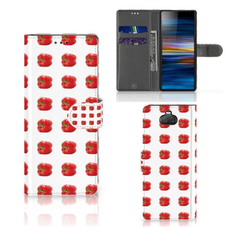 Sony Xperia 10 Book Cover Paprika Red