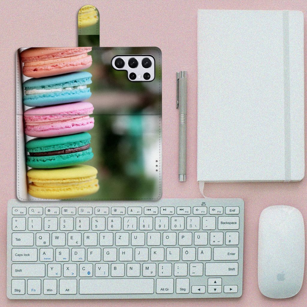 Samsung Galaxy S22 Ultra Book Cover Macarons