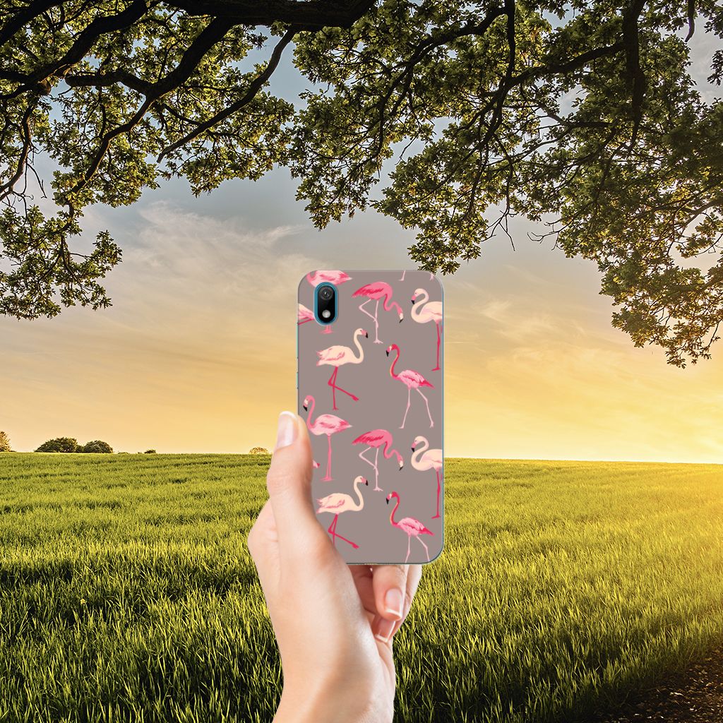 Huawei Y5 (2019) TPU Hoesje Flamingo