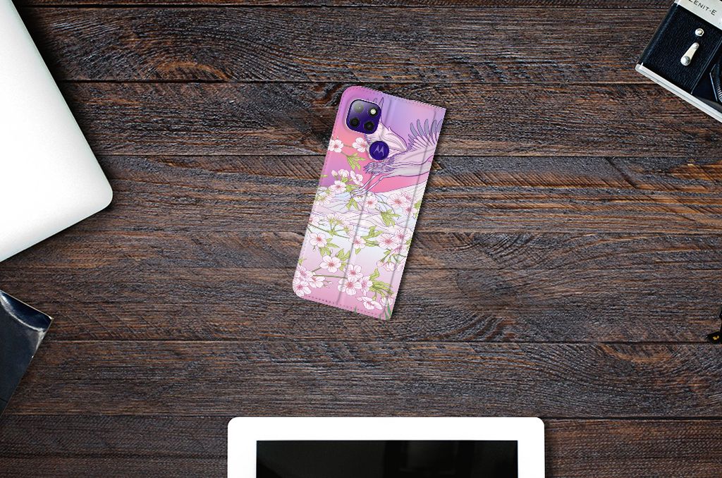 Motorola Moto G9 Power Hoesje maken Bird Flying - B2C Telecom