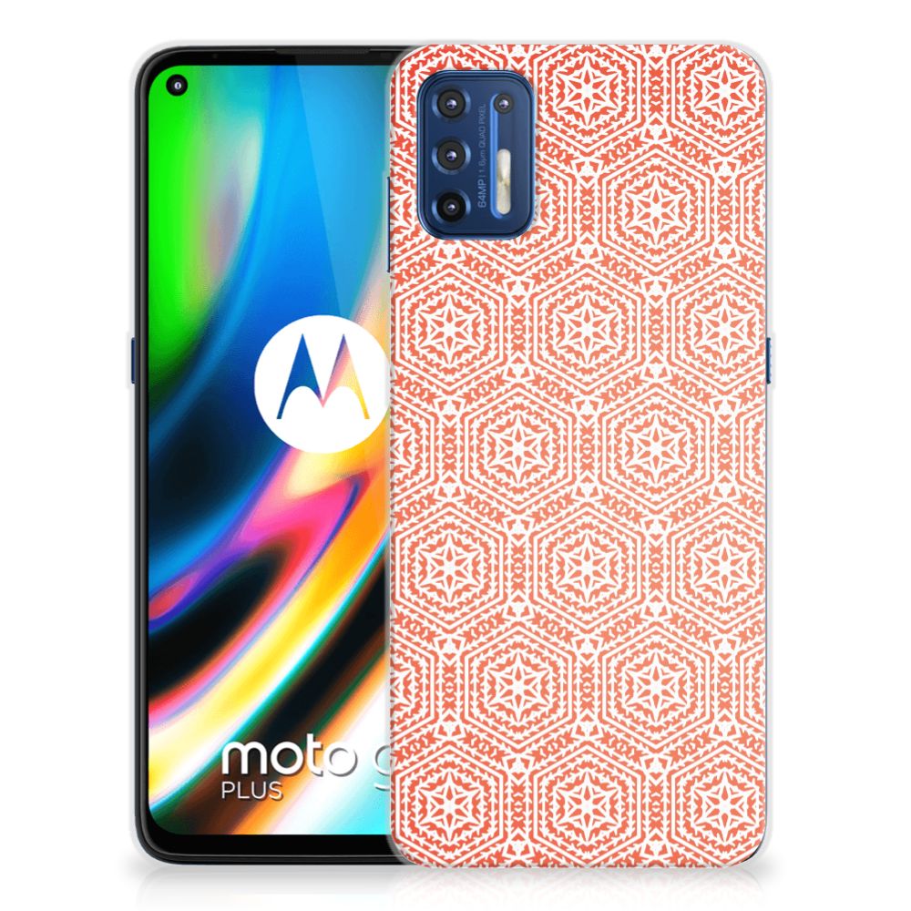 Motorola Moto G9 Plus TPU bumper Pattern Orange