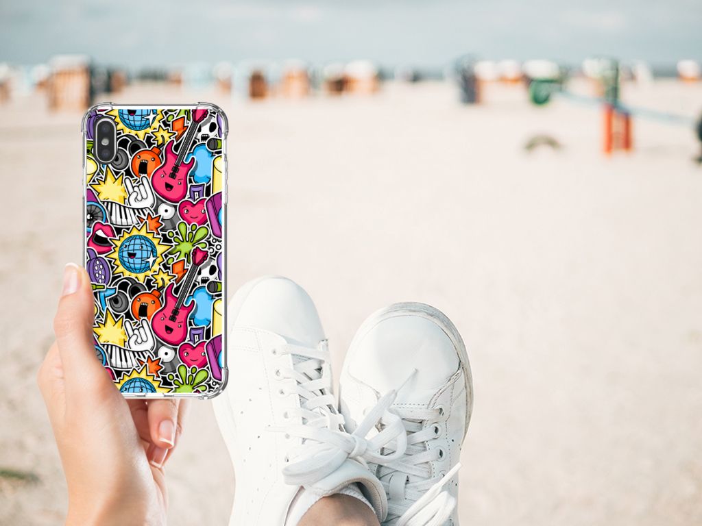 Apple iPhone Xs Max Anti Shock Bumper Case Punk Rock