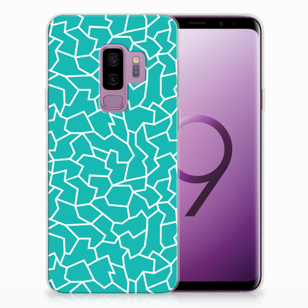 Samsung Galaxy S9 Plus Hoesje maken Cracks Blue