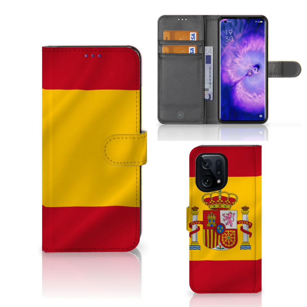 OPPO Find X5 Bookstyle Case Spanje