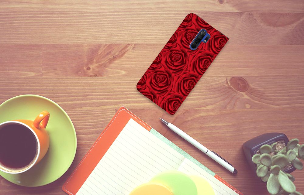 Xiaomi Redmi 9 Smart Cover Red Roses - B2C Telecom
