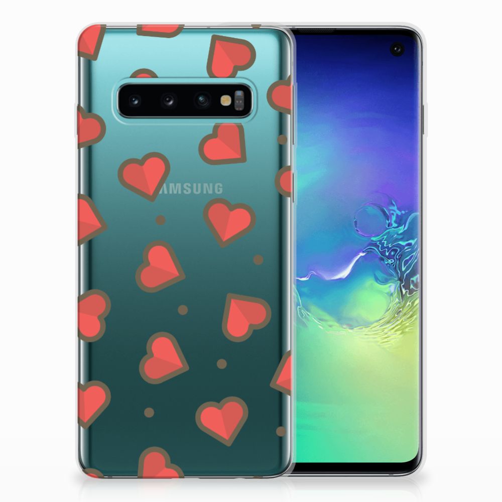 Samsung Galaxy S10 TPU bumper Hearts
