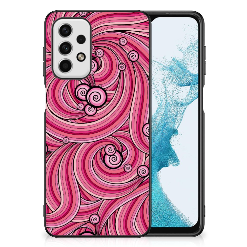 Samsung Galaxy A23 Leuk Telefoonhoesje Swirl Pink B2C Telecom