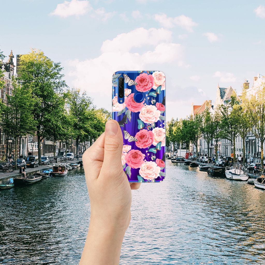 Honor 20 Lite TPU Case Butterfly Roses