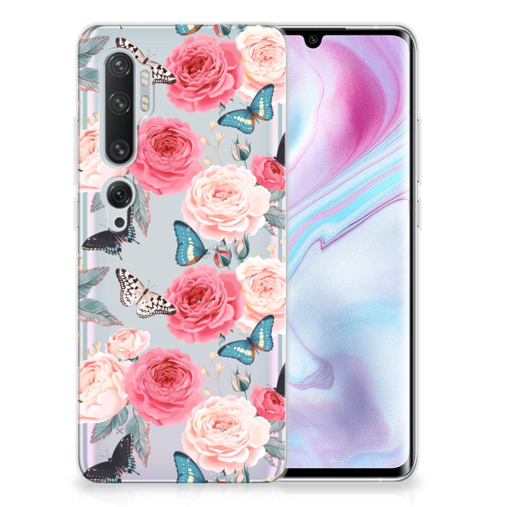 Xiaomi Mi Note 10 Pro TPU Case Butterfly Roses