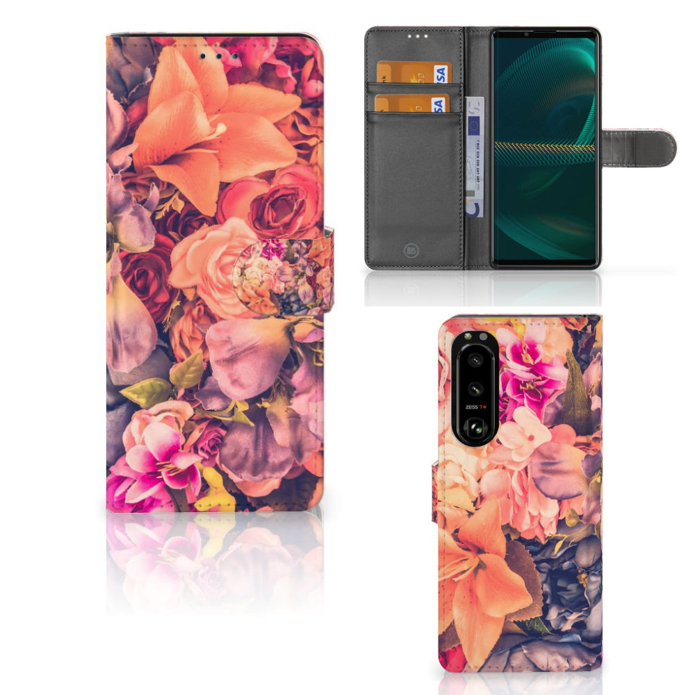 Sony Xperia 5III Hoesje Bosje Bloemen