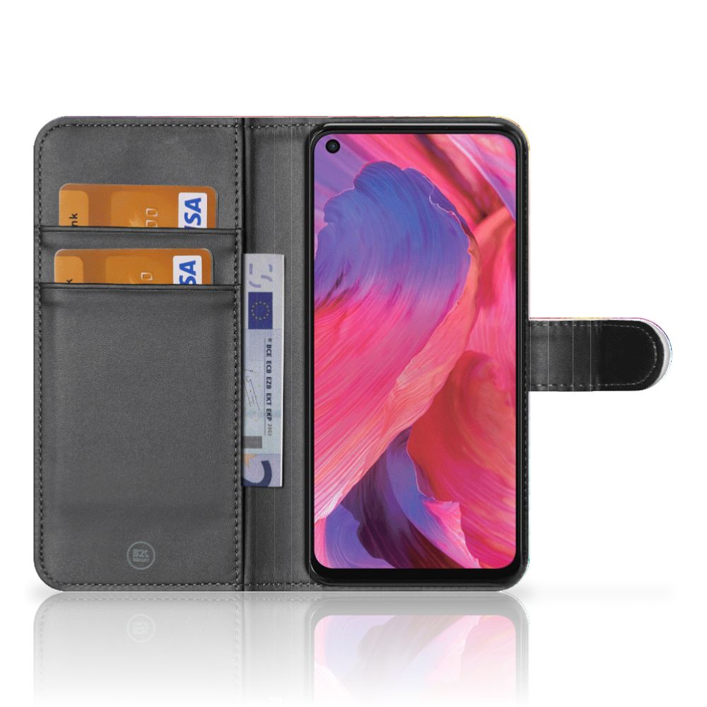 Book Case voor OPPO A54 5G | A74 5G | A93 5G Regenboog