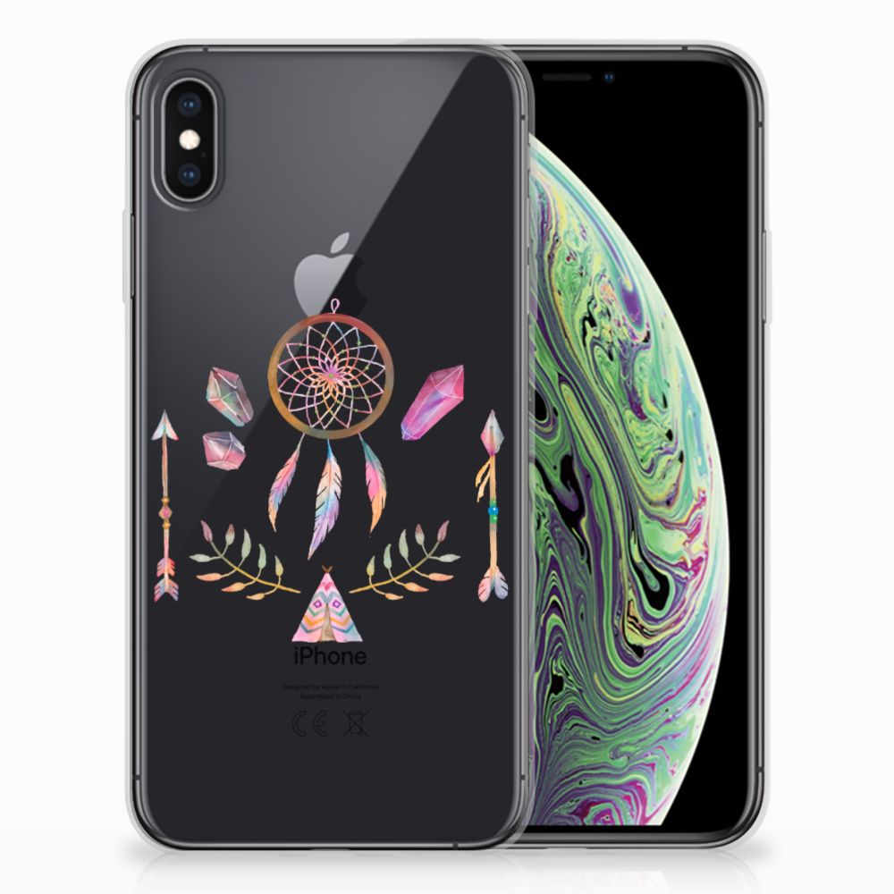 Apple iPhone Xs Max Telefoonhoesje met Naam Boho Dreamcatcher