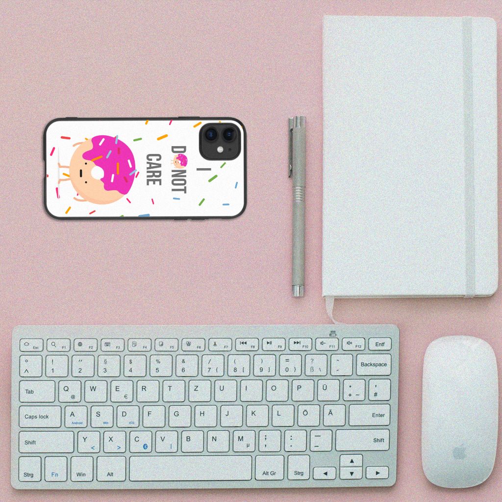 iPhone 11 Back Cover Hoesje Donut Roze B2C Telecom